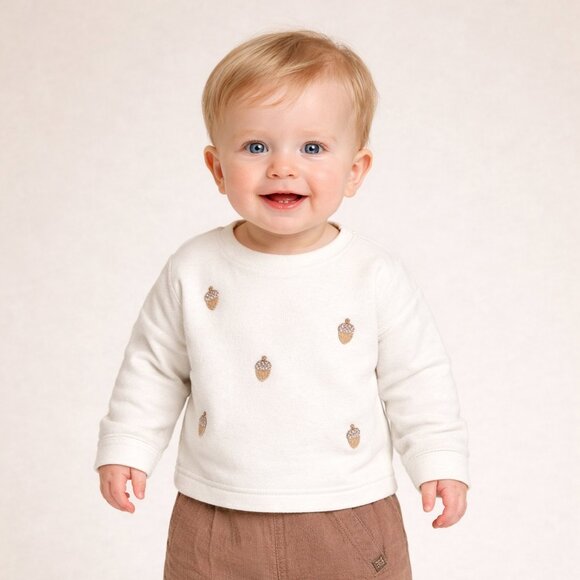 NWT Modern Moments by Gerber Baby Boy 2-Piece Fall Outfit Set Neutral 12 MONTHS - Picture 4 of 4